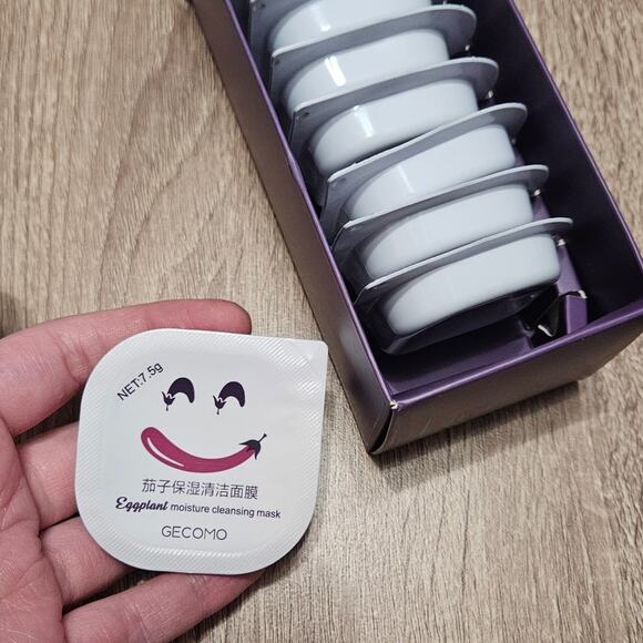 GECOMO Eggplant Moisture Cleansing Mask ~ Asian Beauty - Picture 3 of 6